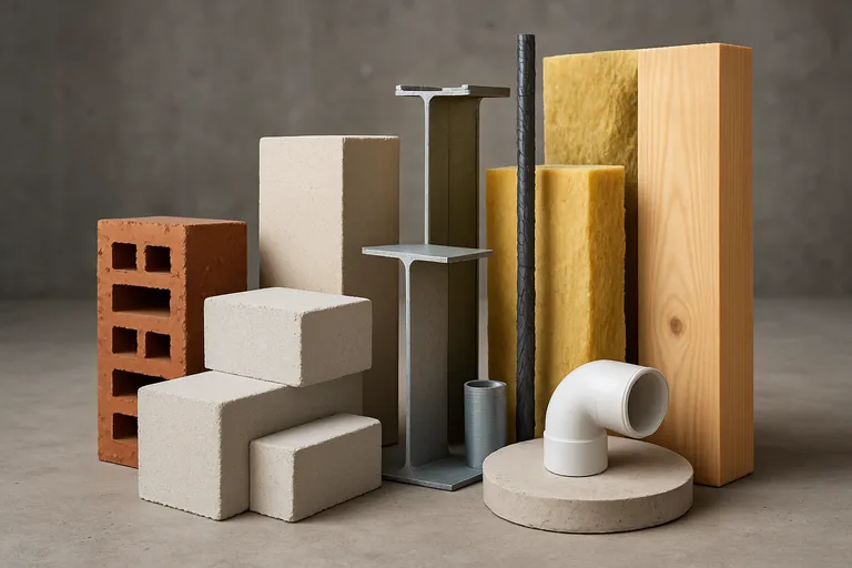 Belangrijkste soorten bouwmaterialen