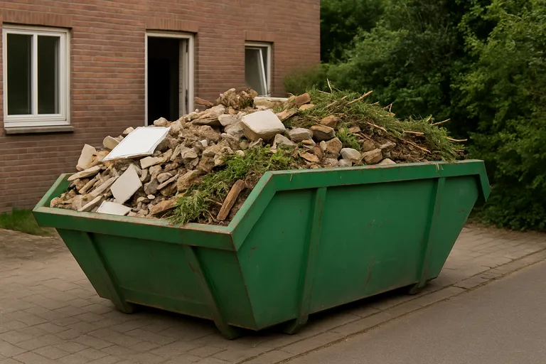 De middelgrote afvalcontainer voor jouw verbouwing: wat past erin en hoe huur je voordelig