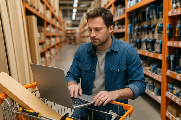Fysiek of online kopen bij de bouwmarkt