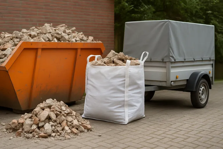 Puin afvoeren: opties en stappen