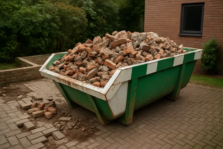 Slim en duurzaam steenpuin afvoeren met de juiste container voor je klus