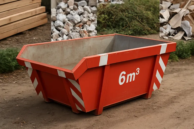 Soorten 6m3 containers en afvalstromen