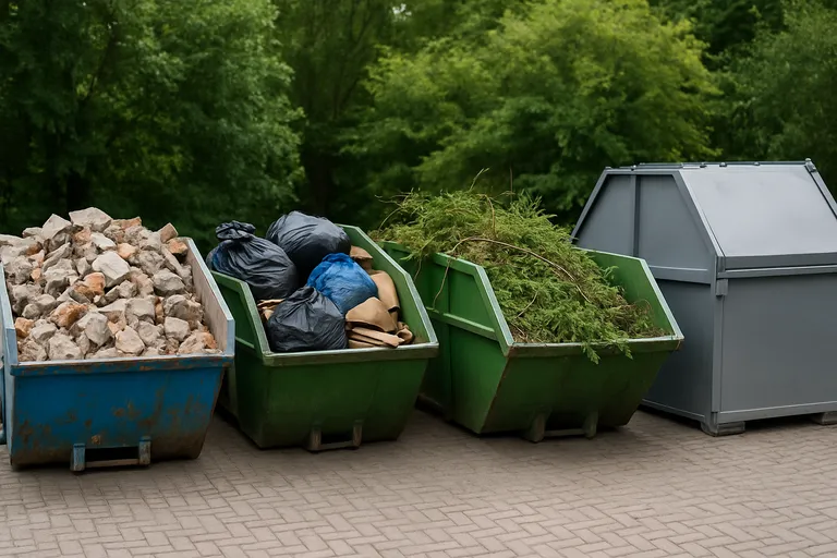 Soorten afvalcontainers en inhoudsmaten