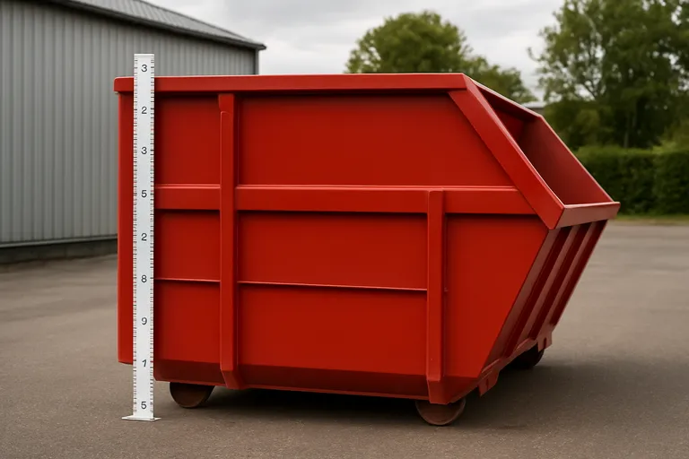 Wat betekent de hoogte van een afvalcontainer