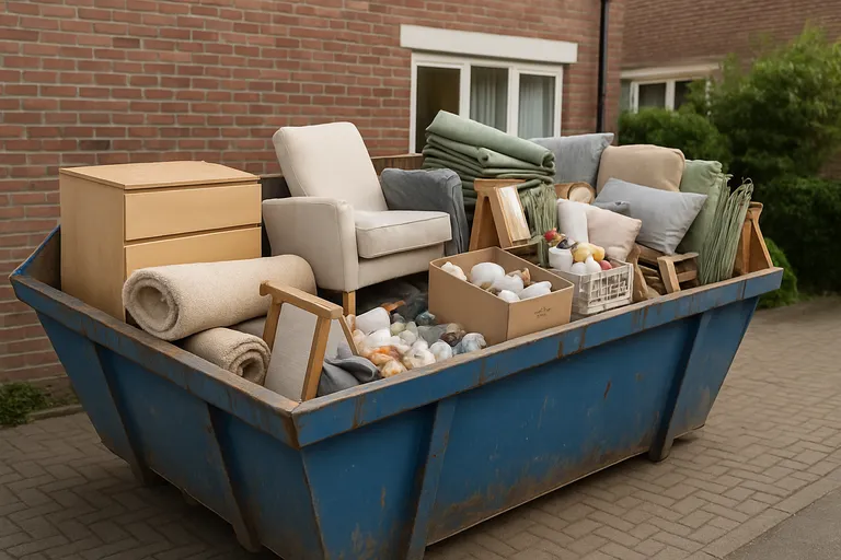 Wat is een huisraad container en wanneer huren?